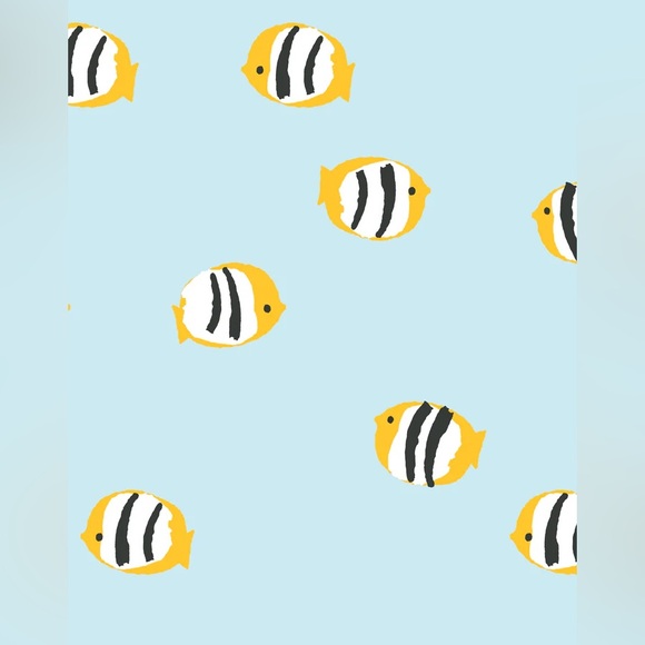 Anthro Wallshoppe Rosa Fish Sky Wallpaper Self Adhesive Anthropologie Peel Stick - Picture 5 of 6
